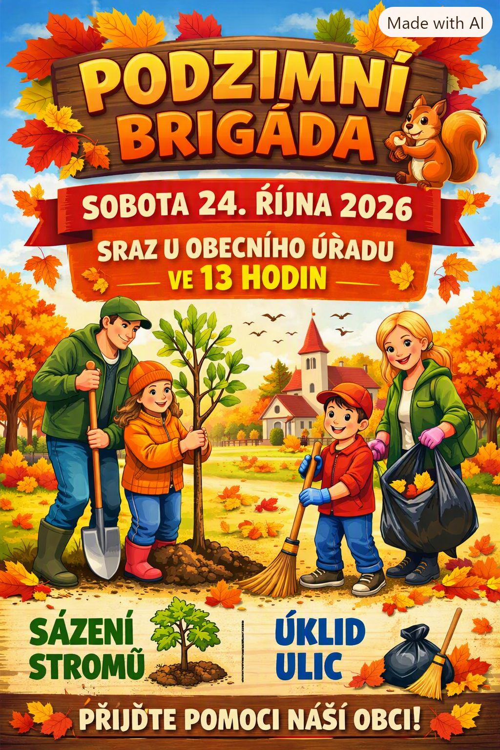 P O Z V Á N K A : PODZIMNÍ BRIGÁDA
