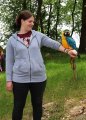 focení s papouškem